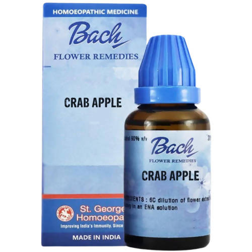 St. George's Bach Flower Remedies Crab Apple: A Traditional Bach Flower Essence for Emotional Balance and Self-Acceptance