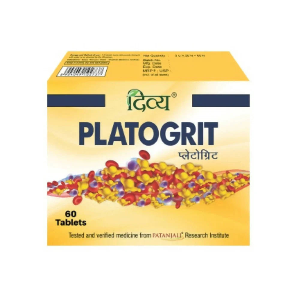 Patanjali Divya Platogrit Tablets: The Ayurvedic Platelet Booster That Increases RBC & Platelet Count, Prevents Anemia & Fatigue Without Any Side Effects