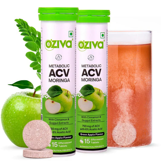 Oziva ACV Moringa for Weight Loss: 3-In-1 Fat Oxidation Formula