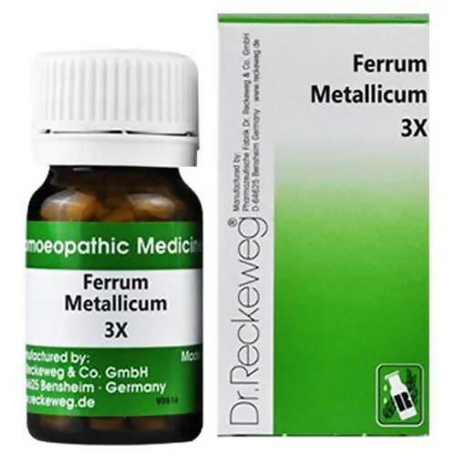 Dr. Reckeweg Ferrum Metallicum Trituration Tablets 3X: Homeopathic Iron Support for Energy, Blood Health & Vitality