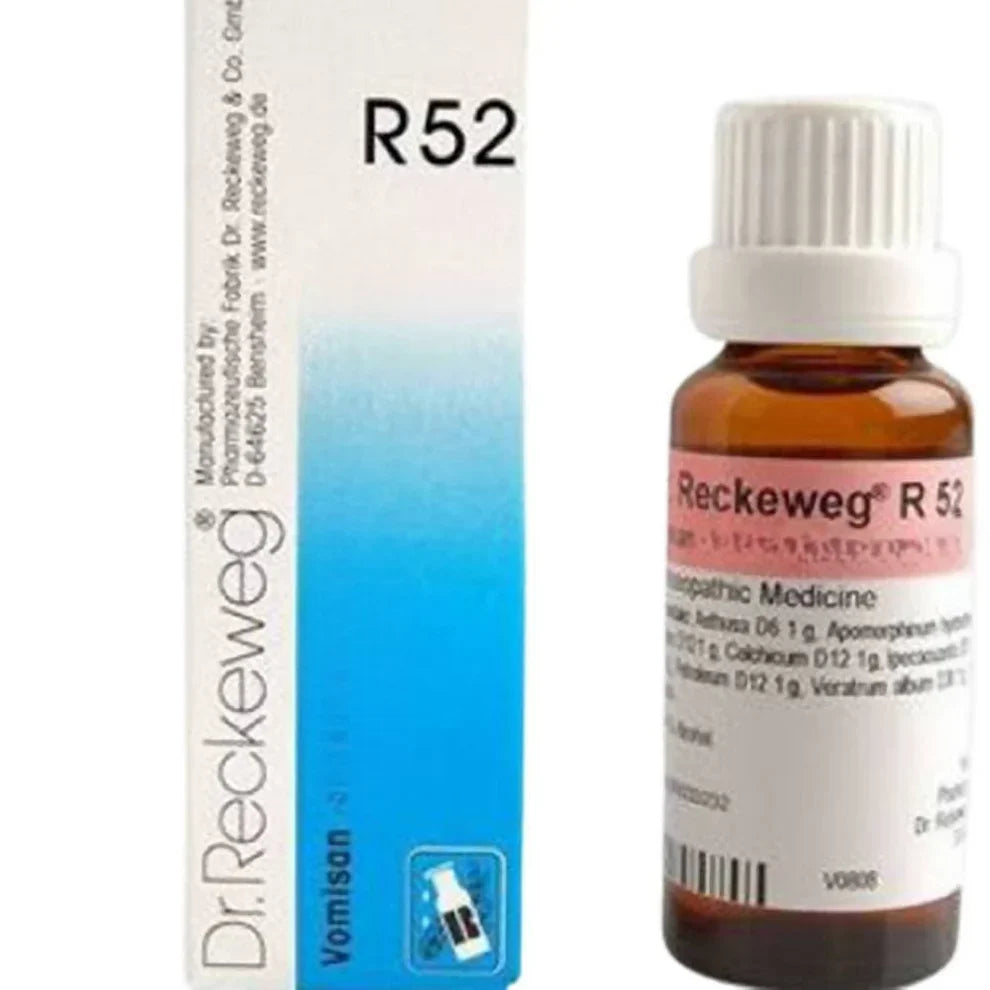 Dr. Reckeweg R52 Vomiting, Nausea & Travel Sickness Drops – Premium German Homeopathic Combination Formula