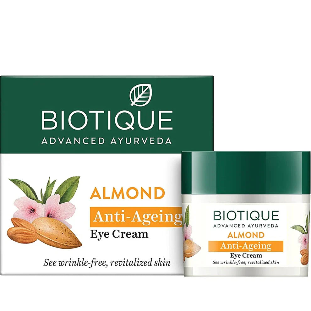 Biotique Advanced Ayurveda Bio Almond Soothing & Nourishing Eye Cream