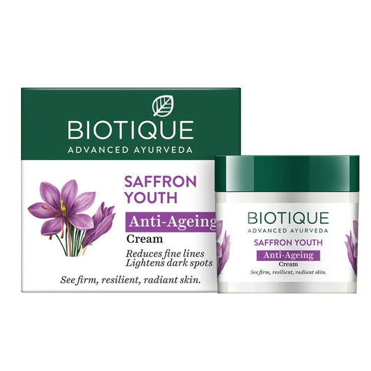 Saffron Youth Moisturizer - Biotique Advanced Ayurveda Bio Saffron Youth Dew Visibly Ageless Moisturizer