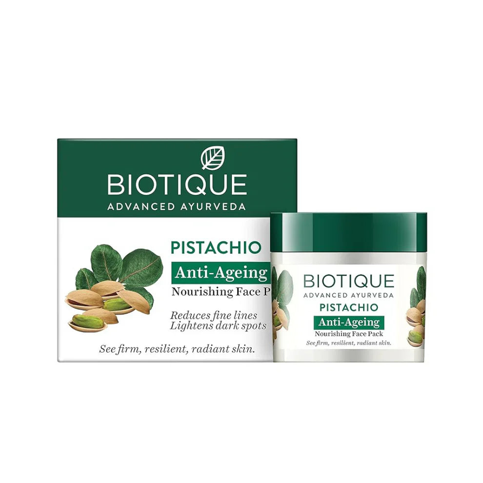 Pistachio Face Pack - Biotique Bio Pistachio Youthful Nourishing Revitalizing Face Pack