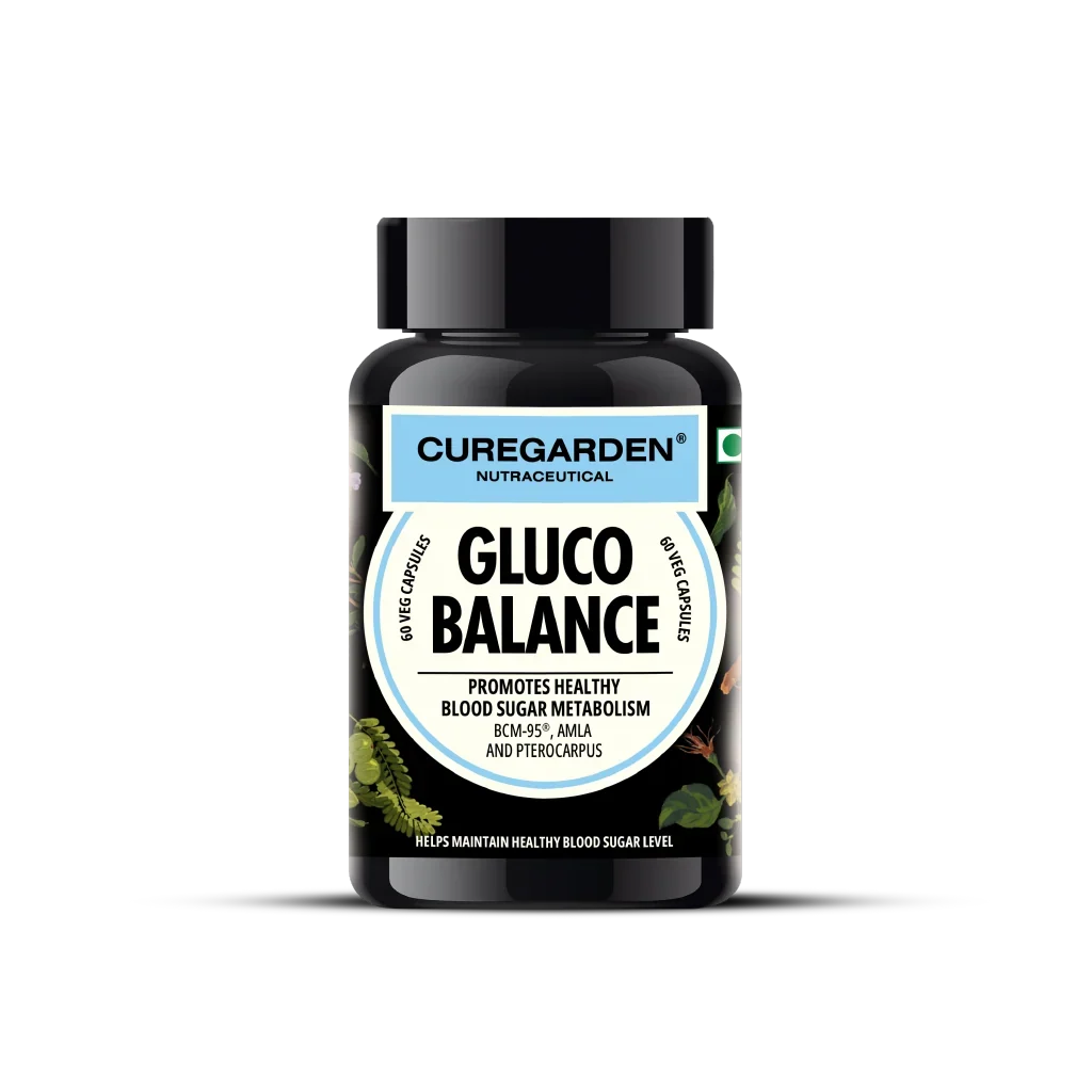 CureGarden Natural Gluco Balance Veg Capsules: Plant-Based Support for Healthy Glucose & Metabolic Wellness