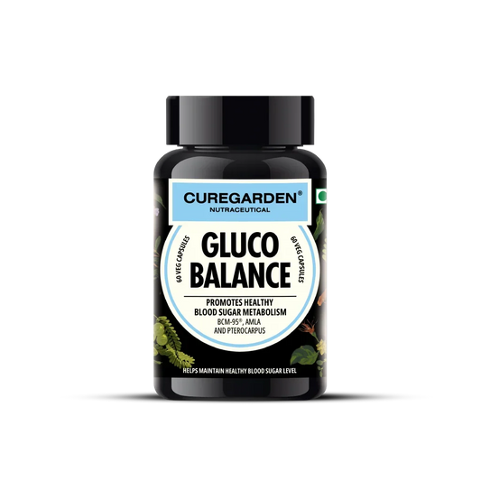 CureGarden Natural Gluco Balance Veg Capsules: Plant-Based Support for Healthy Glucose & Metabolic Wellness