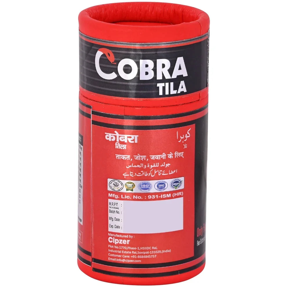 Cipzer Cobra Tila Oil: Traditional Herbal Massage Oil for Men’s Wellness