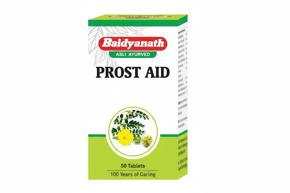 Baidyanath Prostaid 50 Tablets (Pack of 2): Ayurvedic Support for Prostate & Urinary Wellness