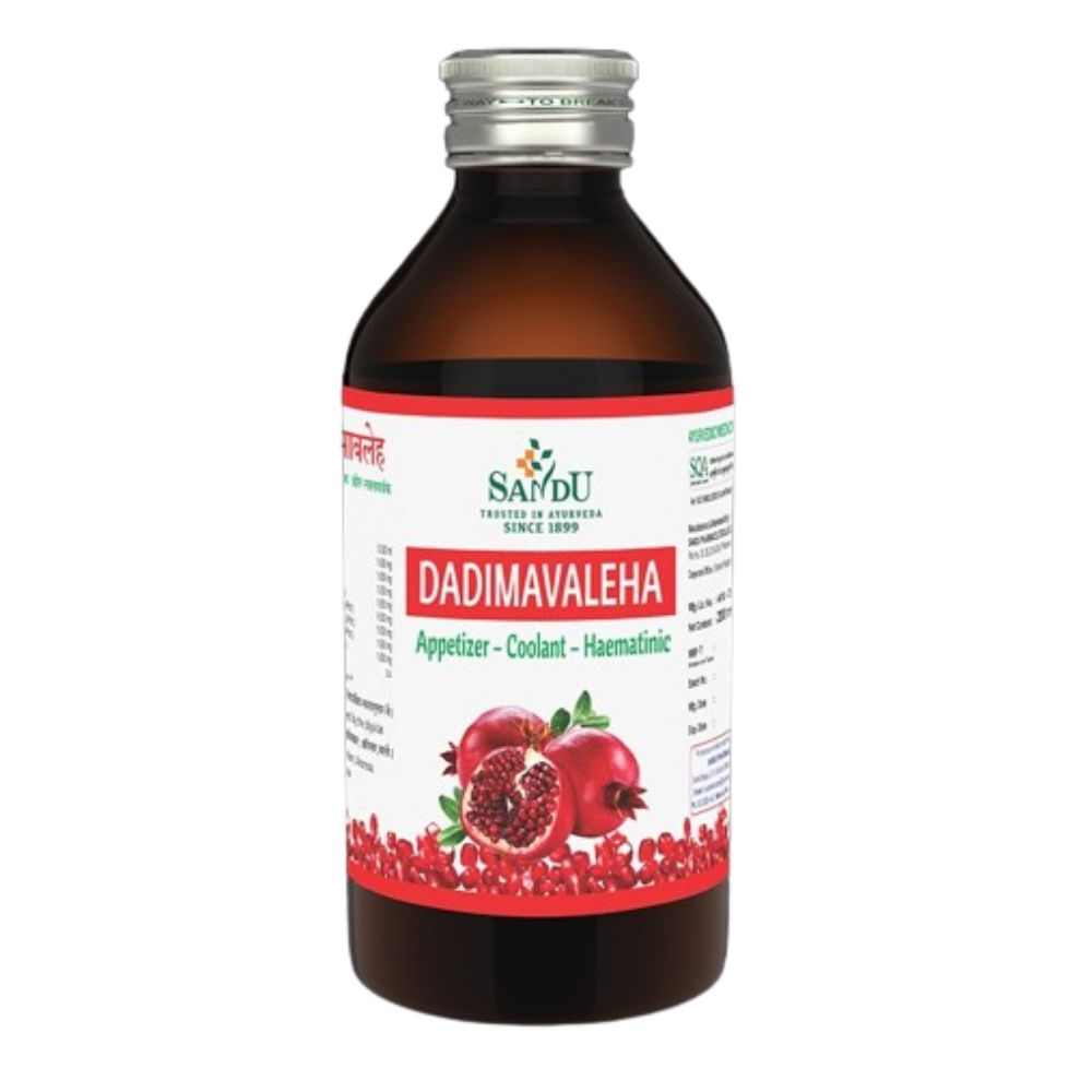 Sandu Dadimavaleha Syrup: Ayurvedic Support for Digestion, Appetite & Stomach Comfort