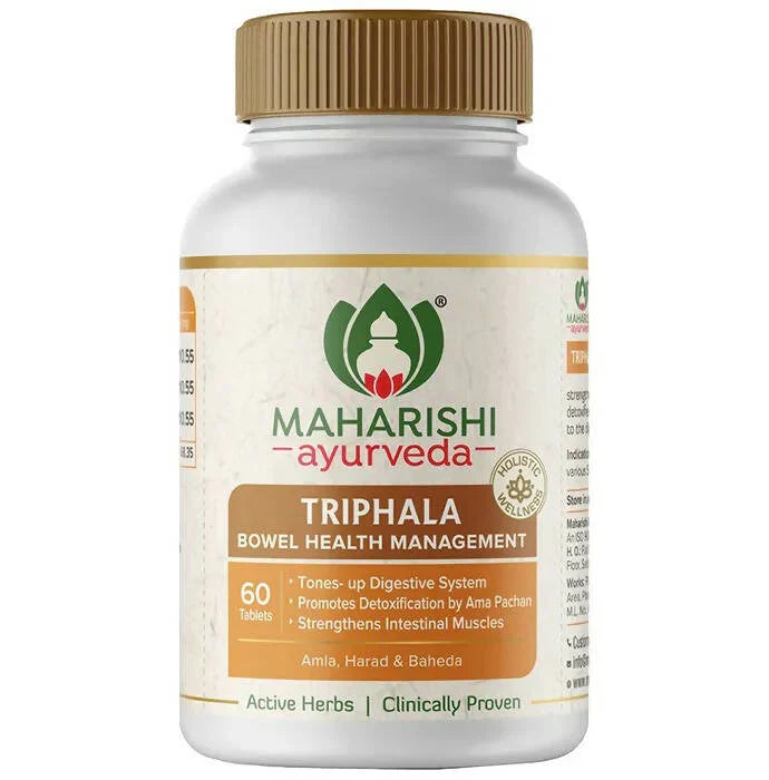 Maharishi Ayurveda Triphala Tablets: The Timeless Ayurvedic Digestive Detox Formula with 3 Powerful Ayurvedic Fruits (Amalaki/Indian Gooseberry, Haritaki/Chebulic Myrobalan, Bibhitaki/Belleric Myrobalan) That Supports Digestion