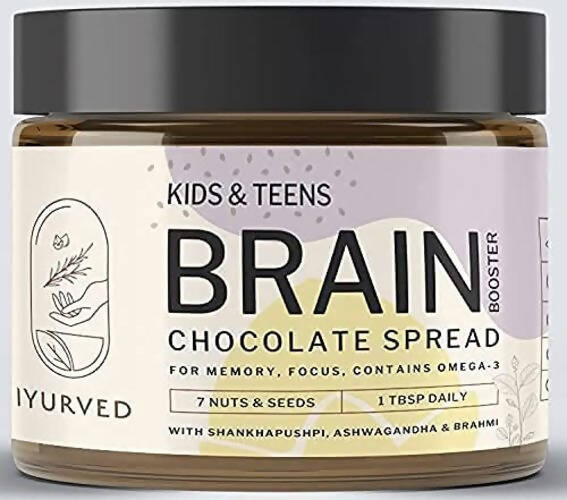 Iyurved Kids & Teens Brain Booster Chocolate Spread: The Smartest Thing You Can Put on Your Child's Toast