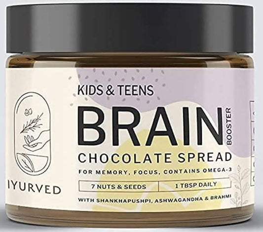 Iyurved Kids & Teens Brain Booster Chocolate Spread: The Smartest Thing You Can Put on Your Child's Toast