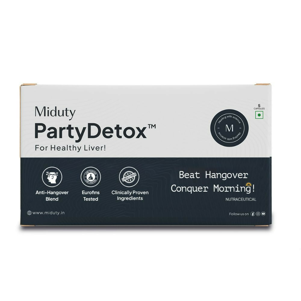 Miduty Party Detox Capsules: Ingredients, Benefits & Responsible Party Recovery