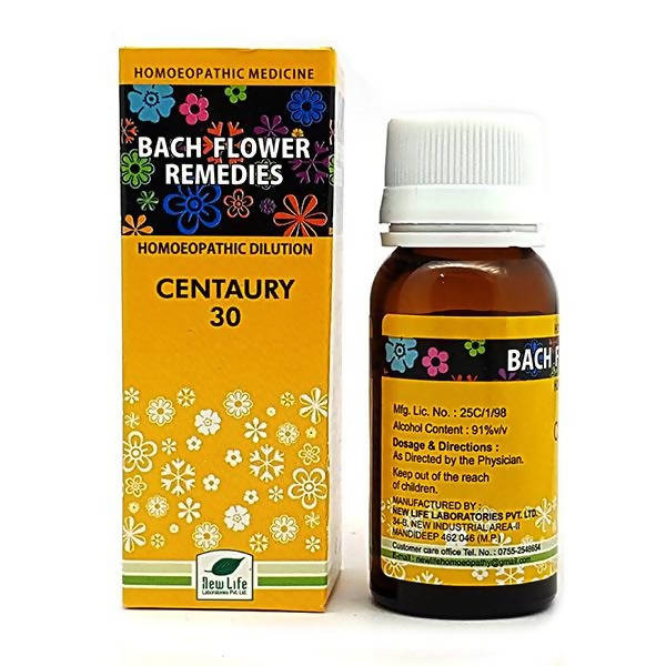 New Life Homeopathy Bach Flower Remedies Centaury 30 Dilution: A Traditional Bach Flower Essence for Emotional Balance and Personal Confidence