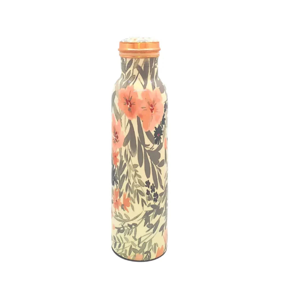 Tamas Q7 Meena Copper Water Bottle – Elegant Pure Copper Bottle for Everyday Hydration