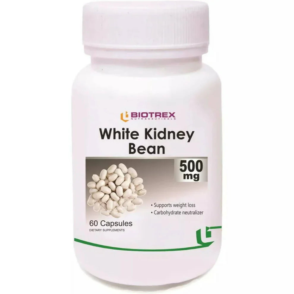 Biotrex White Kidney Bean Extract 500mg Capsules: Natural Carbohydrate Blocker for Healthy Weight Management