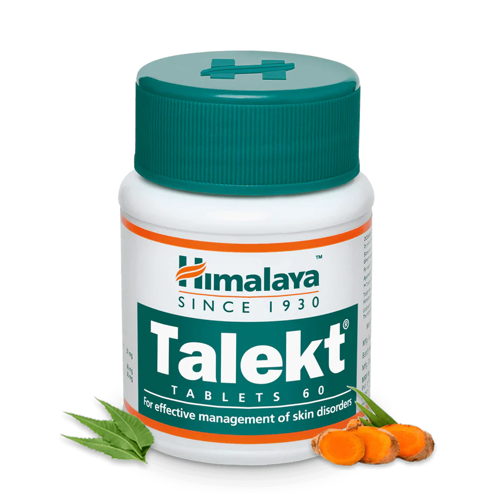 Himalaya Herbals Talekt Tablets: Ayurvedic Skin Support for Acne, Pimples, and Blemish-Prone Skin