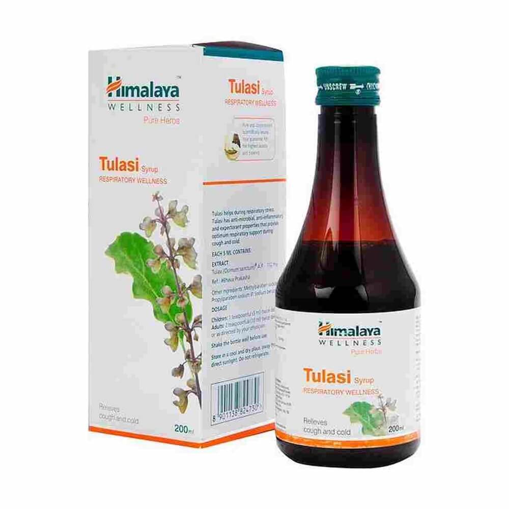 Himalaya Tulasi Syrup – Ayurvedic Cough & Cold Support for Everyday Respiratory Wellness