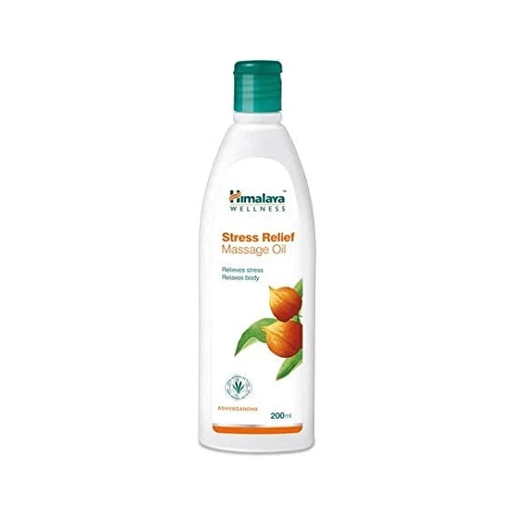 Himalaya Stress Relief Massage Oil 200 ml: Herbal Relaxation & Body Massage Care