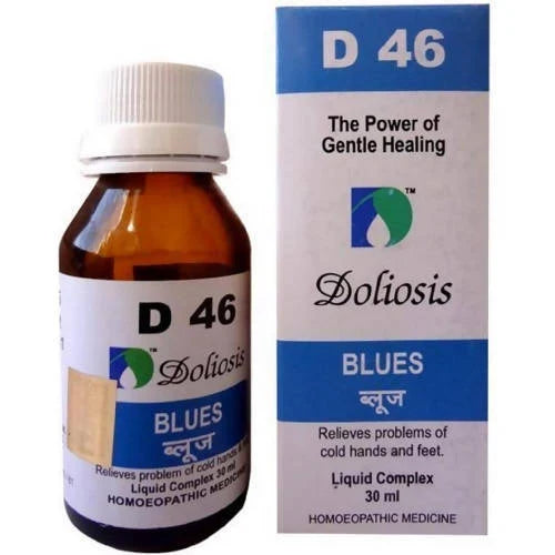 Doliosis Homeopathy D46 Blues Drops: A Homeopathic Formula for Healthy Circulation & Cold Hands and Feet