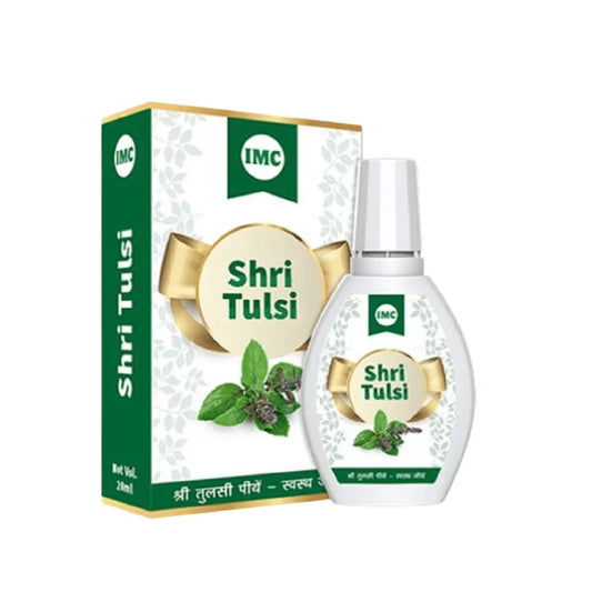 IMC Shri Tulsi Drops: Ayurvedic Tulsi Wellness Support in a Convenient 20 ml Bottle