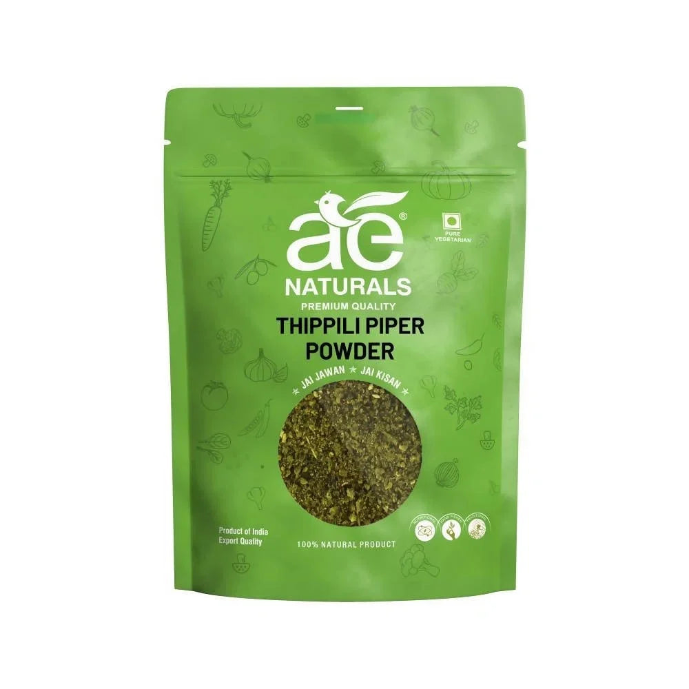 AE Naturals Thippili Piper Powder: Discover the Traditional Goodness of Indian Long Pepper