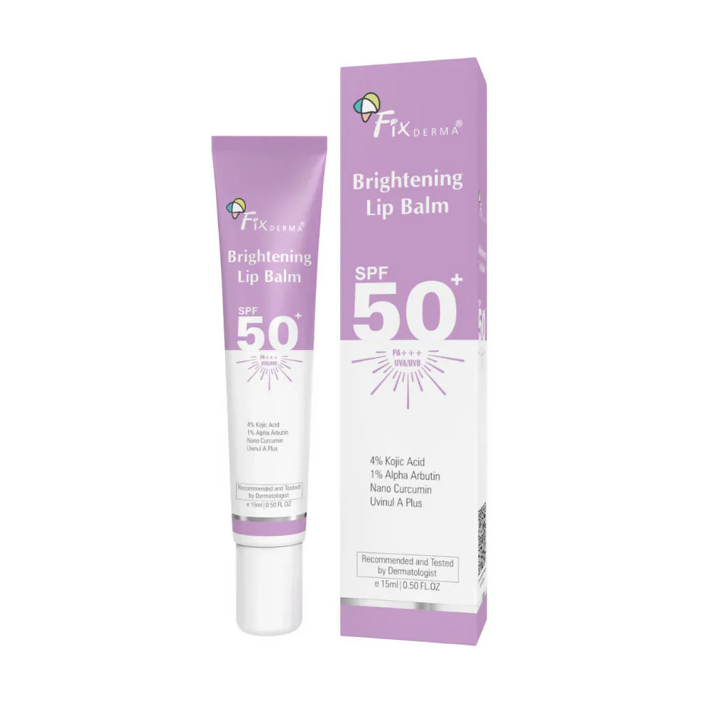 Fixderma 4% Kojic Acid Brightening Lip Balm SPF 50+: A Complete Guide to Brightening Pigmented Lips with Clinical-Grade Actives and Daily UV Protection