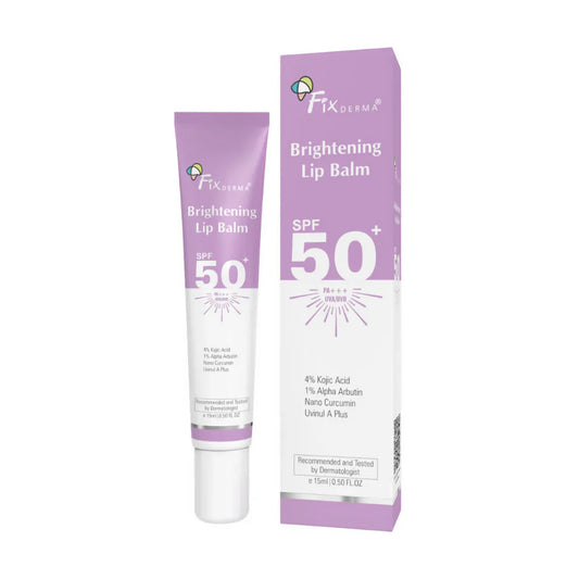 Fixderma 4% Kojic Acid Brightening Lip Balm SPF 50+: A Complete Guide to Brightening Pigmented Lips with Clinical-Grade Actives and Daily UV Protection
