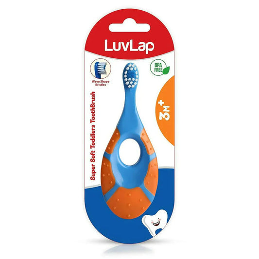 Baby Toddler Toothbrush - Introduce Your Baby to Healthy Oral Care with LuvLap Turtle Shaped Baby & Toddler Toothbrush