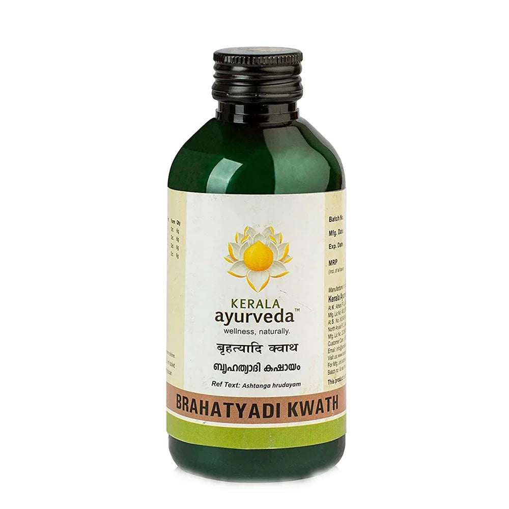 Brahatyadi Kwath - Treat UTI, Kidney Stones & Burning Urination with Kerala Ayurveda Brahatyadi Kwath 200ml
