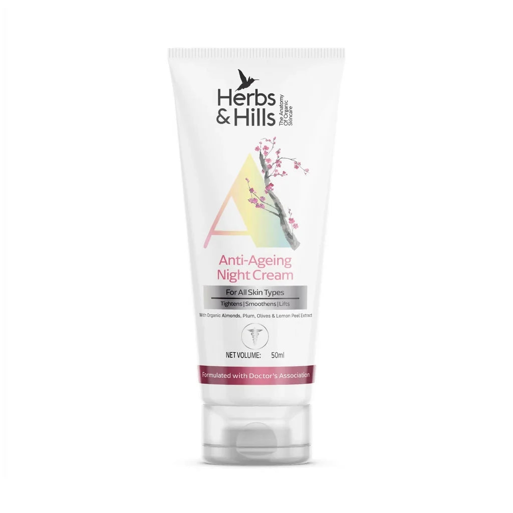 Herbs & Hills Anti Ageing Night Cream: Nourish Your Skin While You Sleep