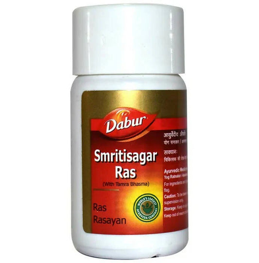 Dabur Smritisagar Ras Tablets: The Ultimate Ayurvedic Nervine Tonic for Memory Loss, Epilepsy, Numbness in Hands & Feet, Brain Rejuvenation & Cognitive Function Support