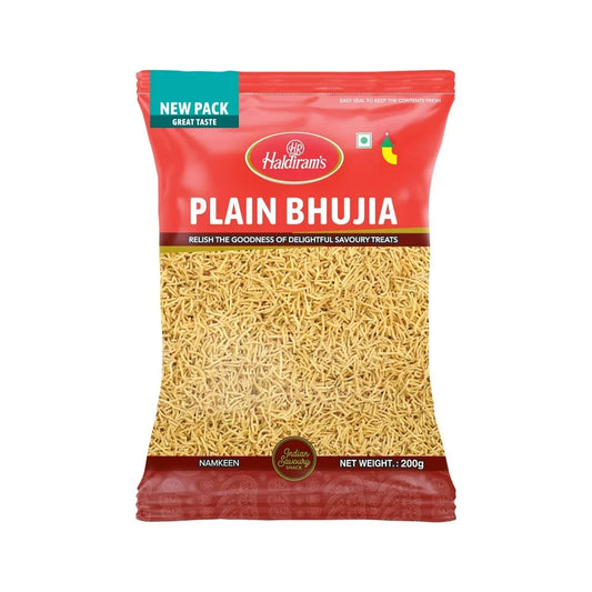 Haldiram’s Bhujia Plain: A Classic Indian Namkeen for Every Snack Time