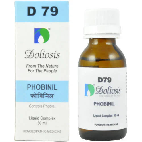 Doliosis Homeopathy D79 Drops (Doliosis D79 Phobinil): The Ultimate Homeopathic Formulation for Specific & Abnormal Fears (Phobias), Neurotic Tendencies, Social Anxiety, Emotional Distress & Heightened Fear Responses with Belladonna 10x.