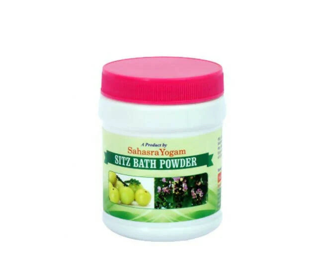 Sahasrayogam Sitz Bath Powder: The Ultimate Ayurvedic Herbal Formula for Relief from Piles (Hemorrhoids), Fissures, Fistula, Postpartum Soreness, Ano-Rectal Discomfort, Infections, Burning Sensation, Itching, Swelling & Pain