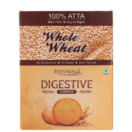 Patanjali Digestive Cookies: A Tasty Whole Wheat Snack with Fiber-Rich Goodness