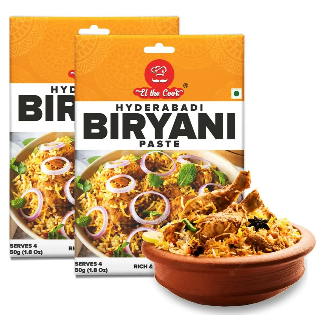 EL The Cook Nizami Biryani Marinade – Medium Spicy Masala Paste for Authentic Hyderabadi Biryani at Home