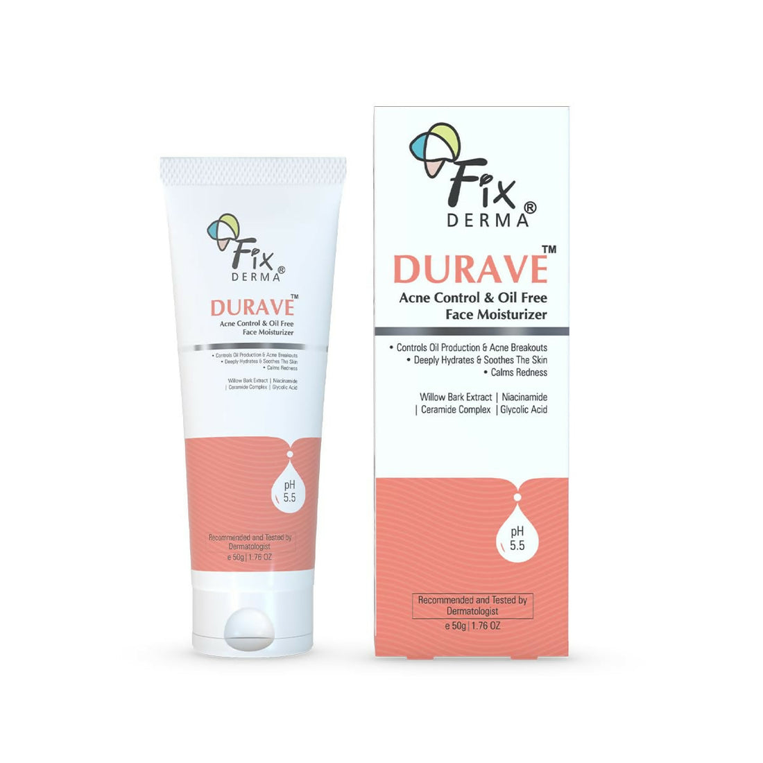 Fixderma Durave Acne Control Oil-Free Moisturizer: Lightweight Hydration for Acne-Prone Skin