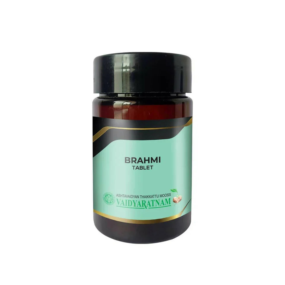 Vaidyaratnam Brahmi Tablets: Ayurvedic Support for Memory, Focus, and Calm