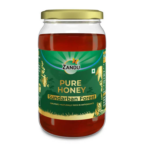Zandu Pure Honey Sundarban Forest: 100% Raw, Unadulterated Multi-Flora Honey with Medicinal Properties from the World's Largest Mangrove Forest