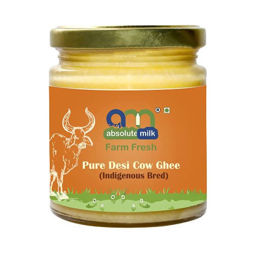 Absolute Milk Farm Fresh Pure Desi Cow Ghee (Indigenous Breed) – Traditional Bilona Ghee for Everyday Nutrition