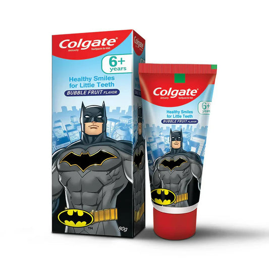 Colgate Batman Kids Toothpaste - Make Brushing Fun & Protect Your Child's Teeth with Colgate Batman Anticavity Toothpaste for Kids 80g