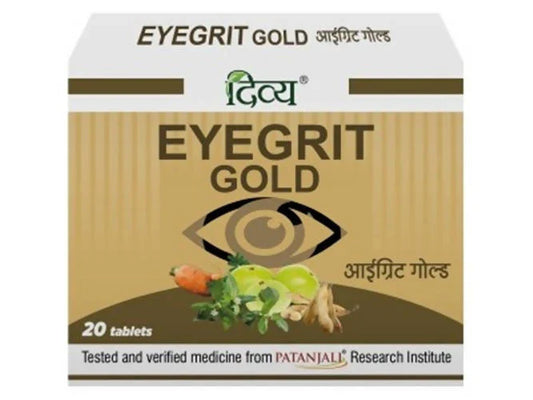 Patanjali Divya Eyegrit Gold: The Classical Ayurvedic Oral Eye Supplement Built Around Saptamrit Lauh and Amla