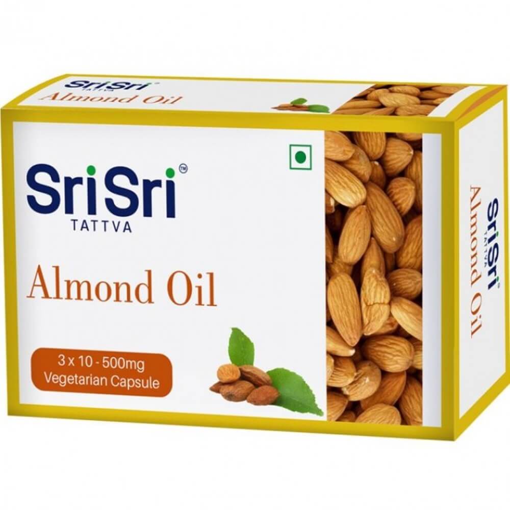 Sri Sri Tattva Almond Veg Oil Capsules 15g: A Convenient Way to Explore Almond Oil Nutrition