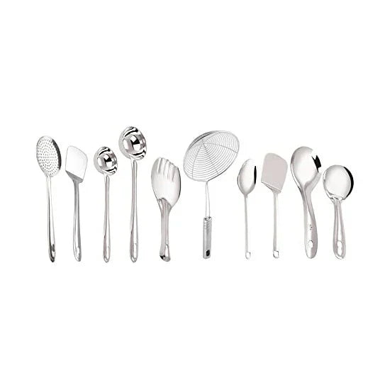 Stainless Steel Cooking and Serving Spoon Set of 10: The Complete Kitchen Essential for Every Home