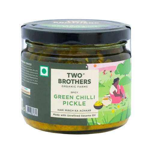 Two Brothers Organic Farms Spicy Green Chilly Pickle: When Two MBA Graduates Went Back to the Farm and Rediscovered How Achar Is Supposed to Taste