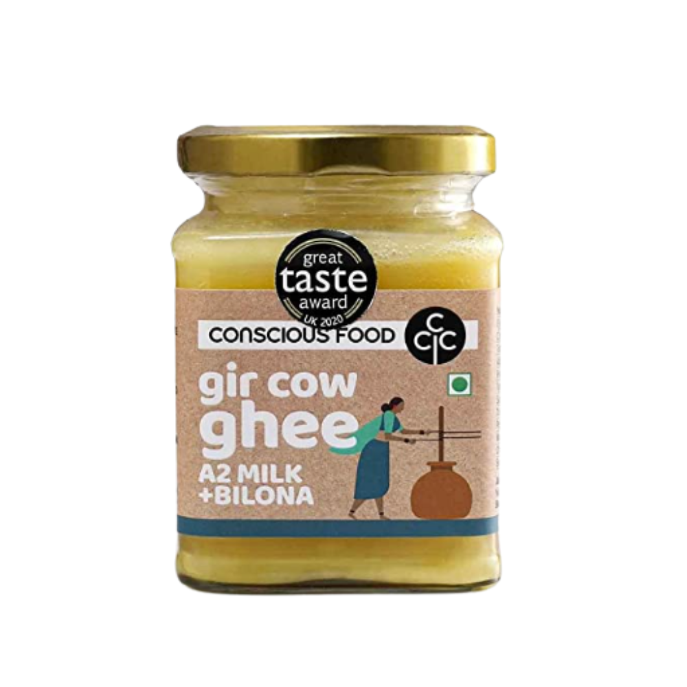 Conscious Food A2 Gir Cow Ghee: Traditional Bilona Ghee for Everyday Cooking