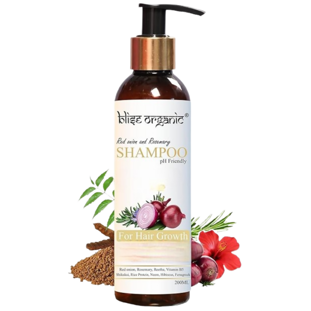 Blise Organic Onion and Rosemary Shampoo: Natural Care for Stronger-Looking Hair