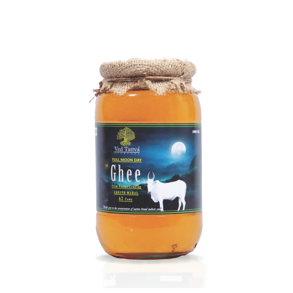 Tatsat Full Moon Day Ghee from Forest Grazing Amruth Mahal A2 Cows: Experience the Purity of Traditional Bilona A2 Ghee