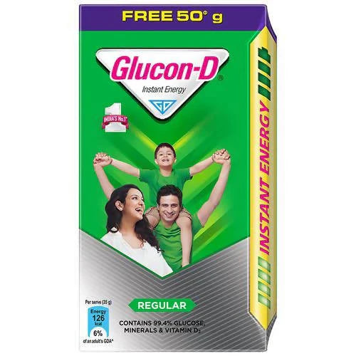 Glucon-D Instant Energy Health Drink Regular: Quick Glucose Energy Support